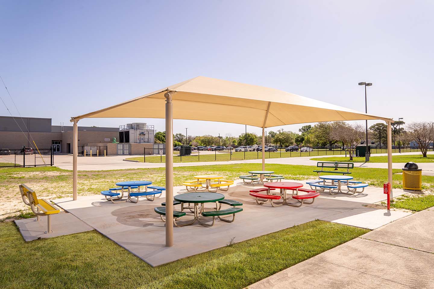 Wheatley School Texas Outdoor Classroom with multiple Regal Childrens Tables.