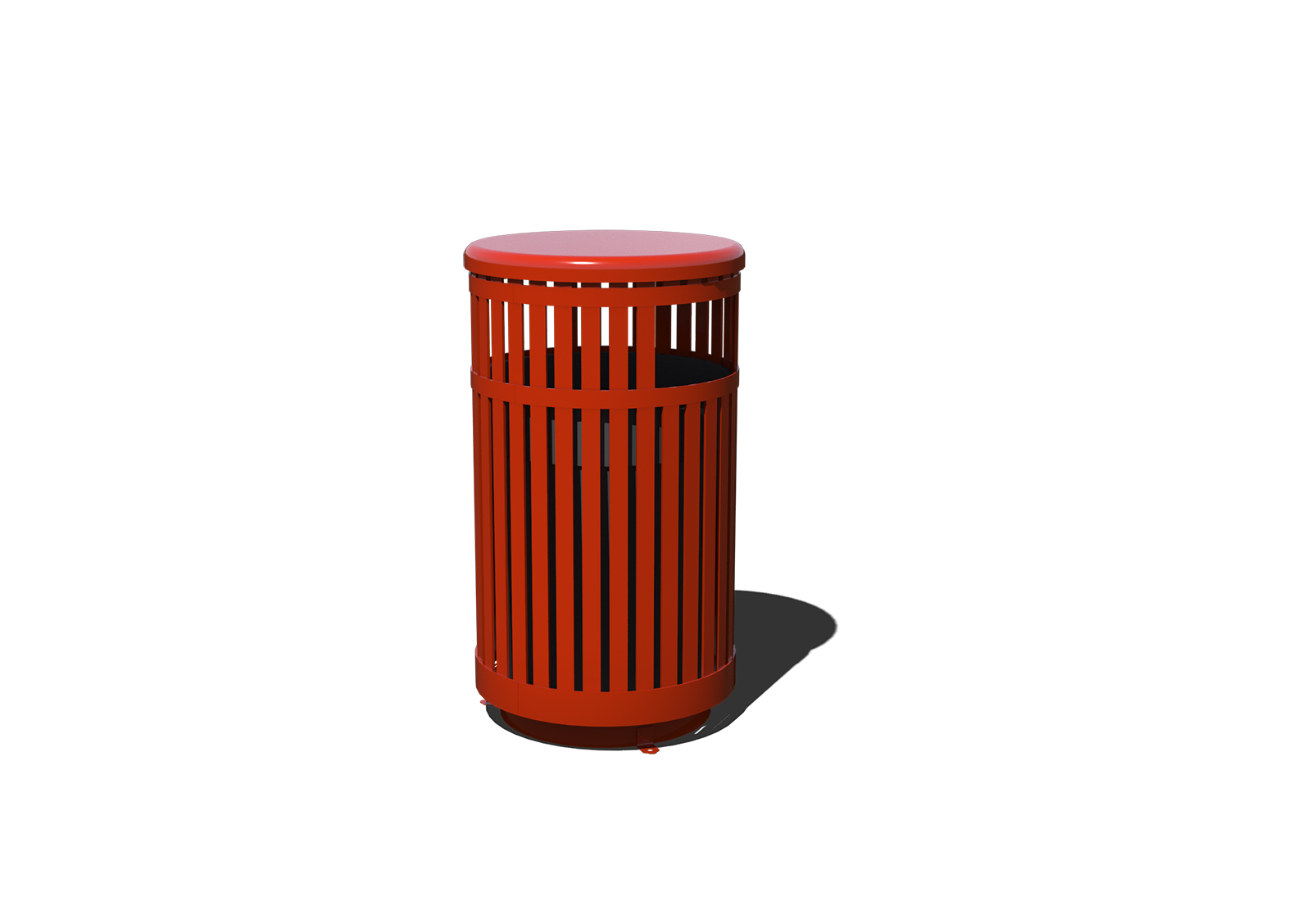 red trach receptacle